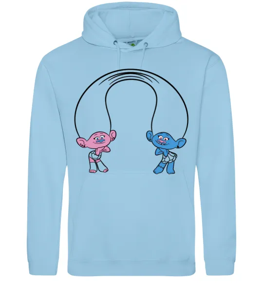 Чоловіча толстовка (худі) Сатинка и Синелька Блакитний фото