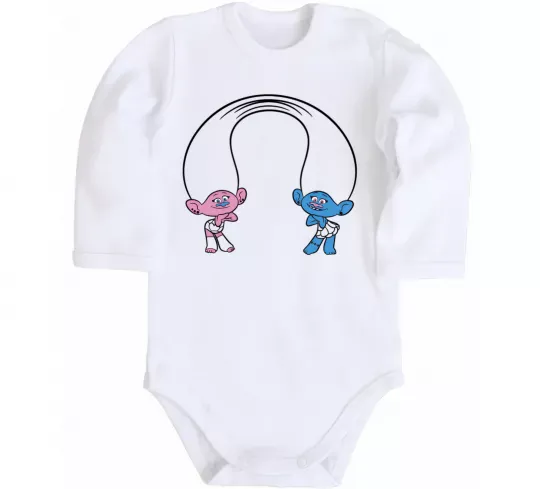 Детский боди Сатинка и Синелька Белый фото