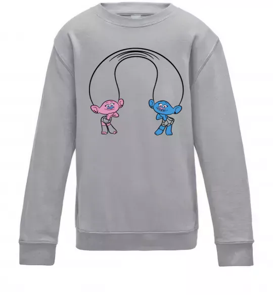 Дитячий світшот Сатинка и Синелька Сірий меланж фото