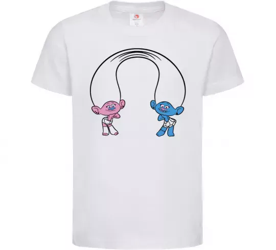 Дитяча футболка Сатинка и Синелька Білий фото