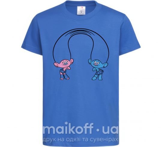 Детская футболка Сатинка и Синелька Ярко-синий фото