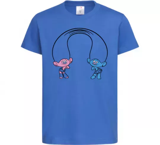 Дитяча футболка Сатинка и Синелька Яскраво-синій фото