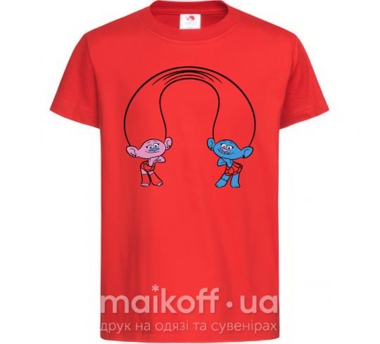 Детская футболка Сатинка и Синелька Красный фото