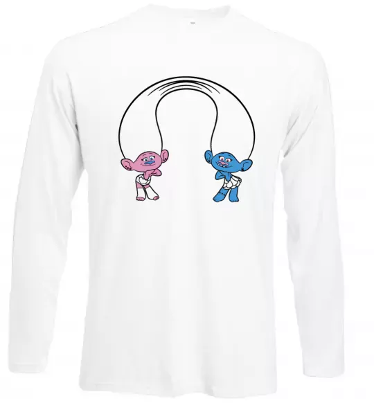 Лонгслів Сатинка и Синелька Білий фото