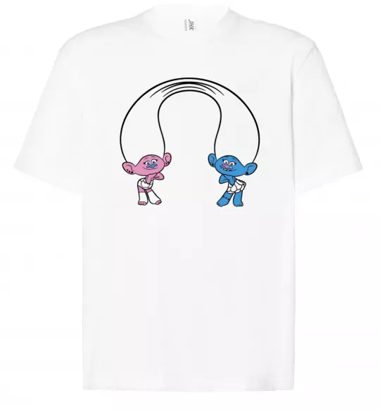 Футболка Оверсайз Сатинка и Синелька Белый фото