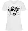 Жіноча футболка Панда По нападає Білий фото