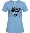Жіноча футболка Панда По нападає Блакитний фото