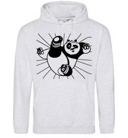 Чоловіча толстовка (худі) Панда По нападає Чоловіча толстовка (худі) Панда По нападає