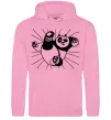 Жіноча толстовка (худі) Панда По нападає Рожевий фото