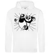 Жіноча толстовка (худі) Панда По нападає Білий Жіноча толстовка (худі) Панда По нападає Білий фото