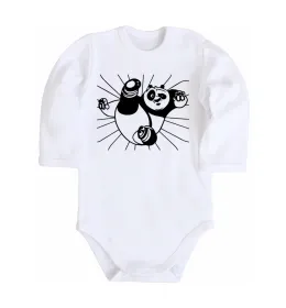 Дитячий бодік Panda swag Білий фото
