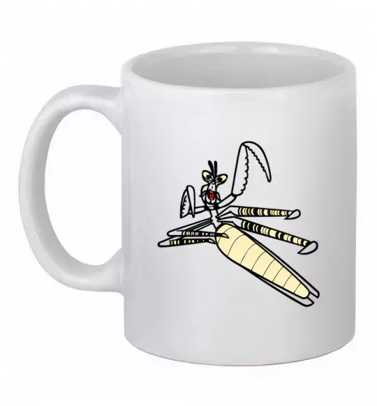 Чашка керамічна Майстер Богомол Білий фото