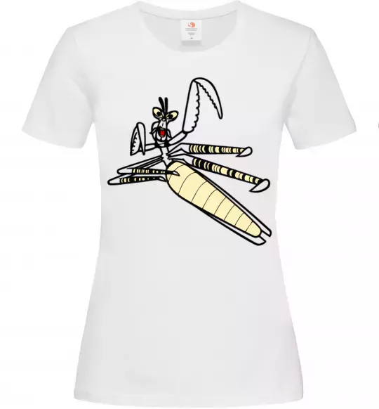 Жіноча футболка Майстер Богомол Білий фото