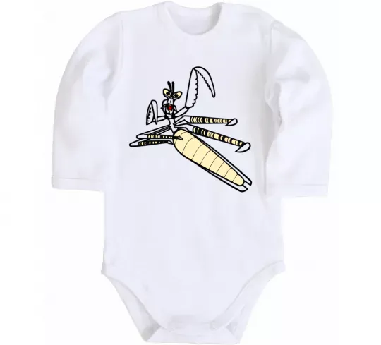 Детский боди Майстер Богомол Белый фото