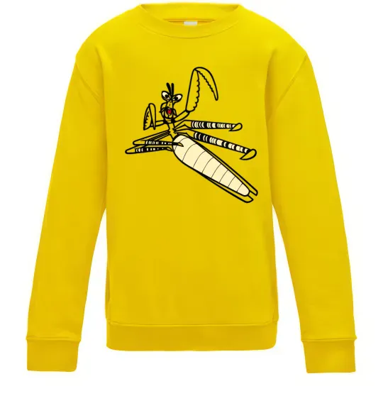 Детский Свитшот Майстер Богомол Солнечно желтый фото