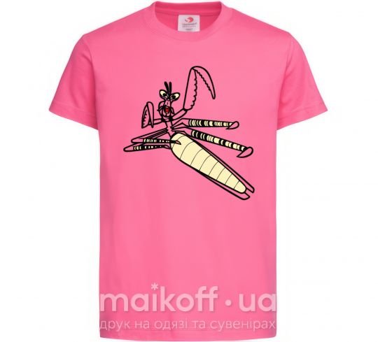 Дитяча футболка Мастер Богомол Яскраво-рожевий фото