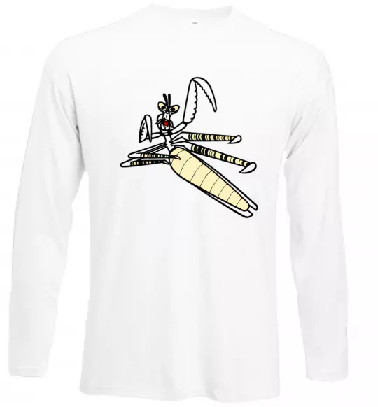 Лонгслив Майстер Богомол Белый фото