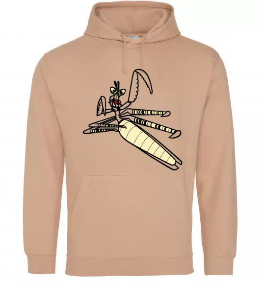 Мужская толстовка (худи) Майстер Богомол Песочный фото