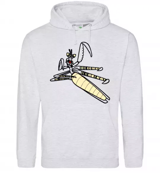 Жіноча толстовка (худі) Майстер Богомол Сірий меланж фото