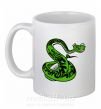 Чашка керамическая Мастер Змея Белый фото