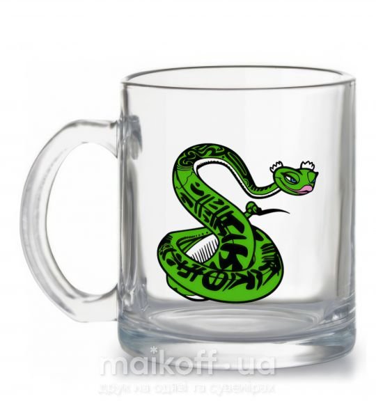 Чашка стеклянная Мастер Змея Прозрачный фото