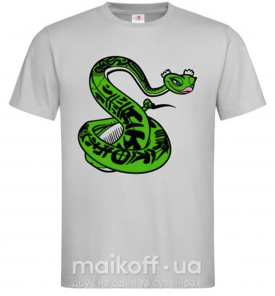 Мужская футболка Мастер Змея Серый фото