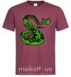 Мужская футболка Мастер Змея Бордовый фото