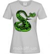 Женская футболка Мастер Змея Серый фото