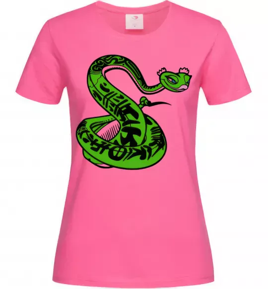 Женская футболка Майстер Змія Ярко-розовый фото