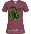 Жіноча футболка Мастер Змея Бордовий фото