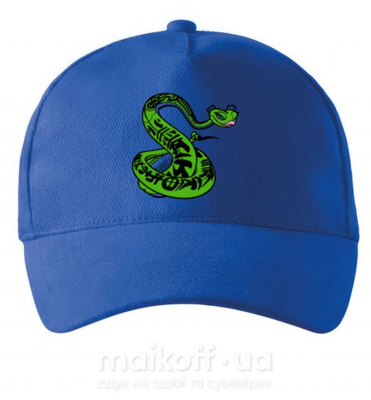 Кепка Мастер Змея Ярко-синий фото