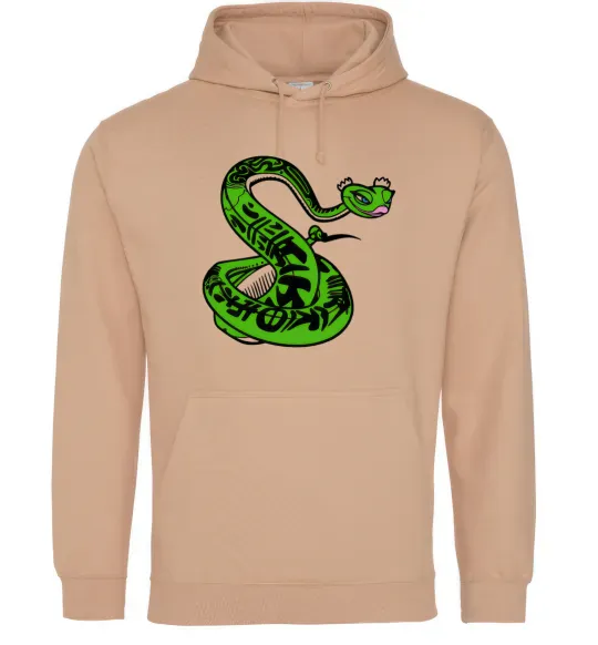 Мужская толстовка (худи) Майстер Змія Песочный фото