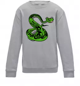 Дитячий світшот Strong panda Сірий меланж фото