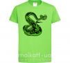 Детская футболка Мастер Змея Лаймовый фото