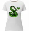 Жіноча преміум футболка Майстер Змія Білий фото