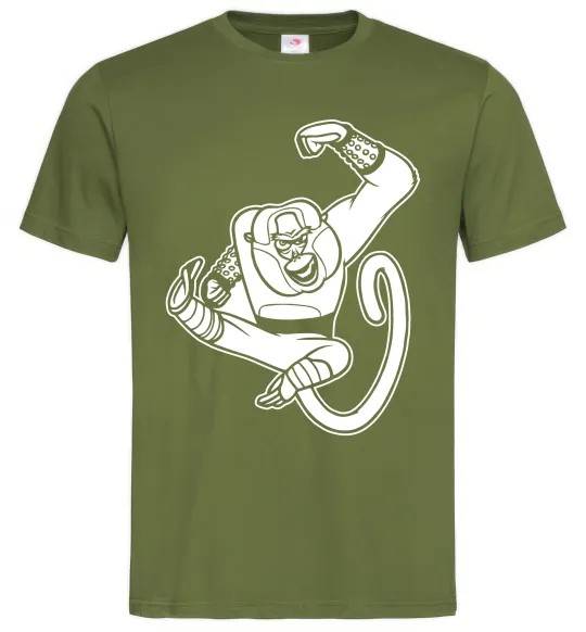 Чоловіча футболка Майстер Мавпа Оливковий фото