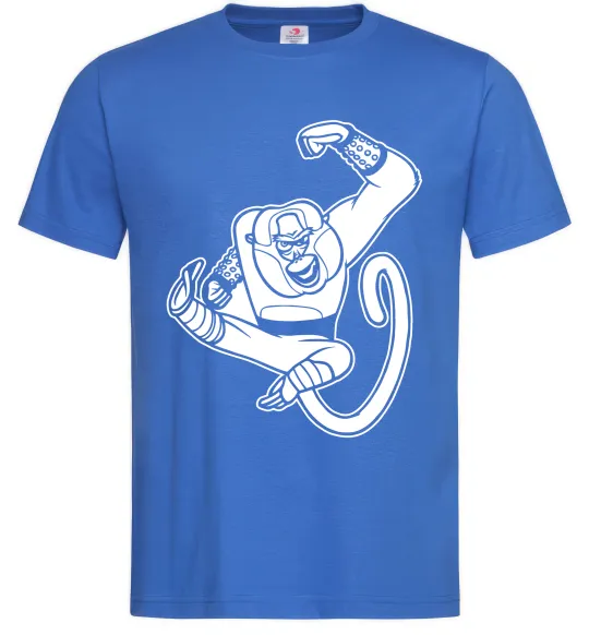 Чоловіча футболка Майстер Мавпа Яскраво-синій фото