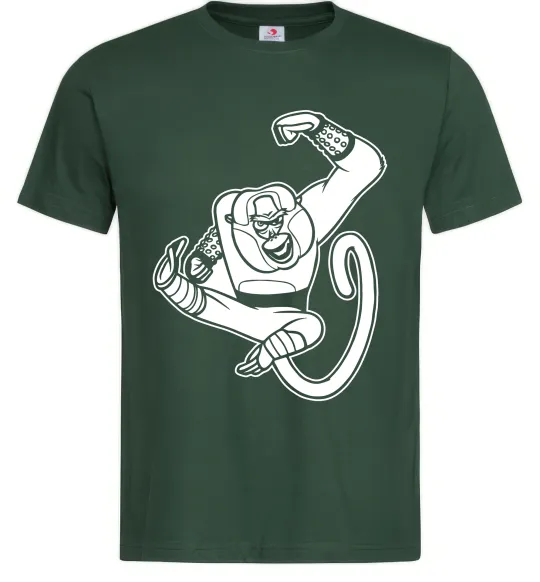 Чоловіча футболка Майстер Мавпа Темно-зелений фото