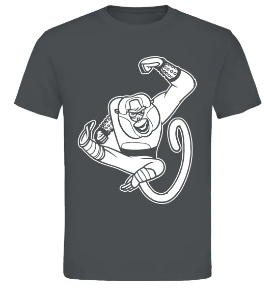 Чоловіча футболка Майстер Мавпа Графіт фото