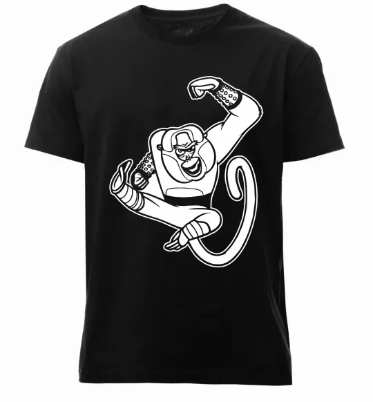 Мужская премиум футболка Майстер Мавпа Черный фото