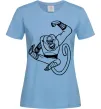 Женская футболка Майстер Мавпа Голубой фото