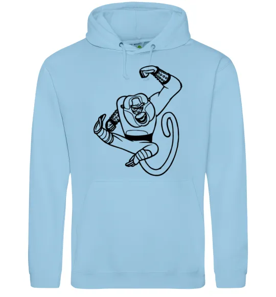 Чоловіча толстовка (худі) Майстер Мавпа Блакитний фото