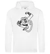 Женская толстовка (худи) Майстер Мавпа Белый фото