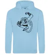 Жіноча толстовка (худі) Майстер Мавпа Блакитний Жіноча толстовка (худі) Майстер Мавпа Блакитний фото