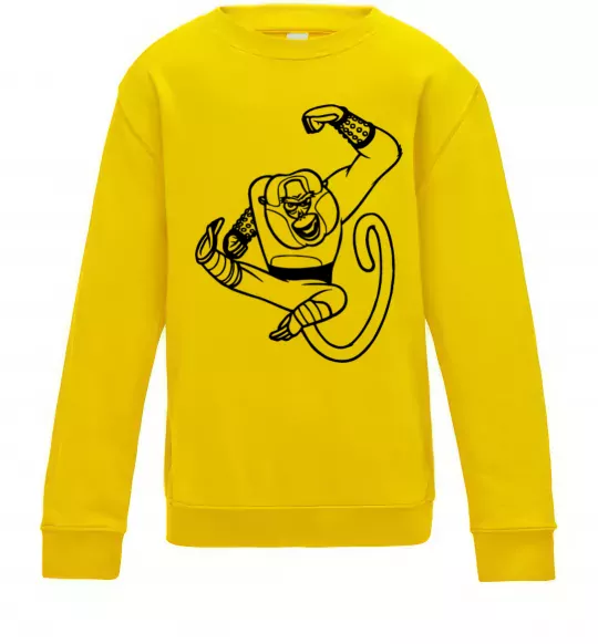 Детский Свитшот Майстер Мавпа Солнечно желтый фото
