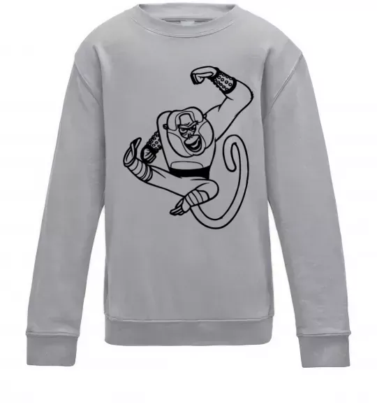Детский Свитшот Майстер Мавпа Серый меланж фото