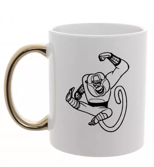 Чашка с цветной ручкой Майстер Мавпа Золото фото