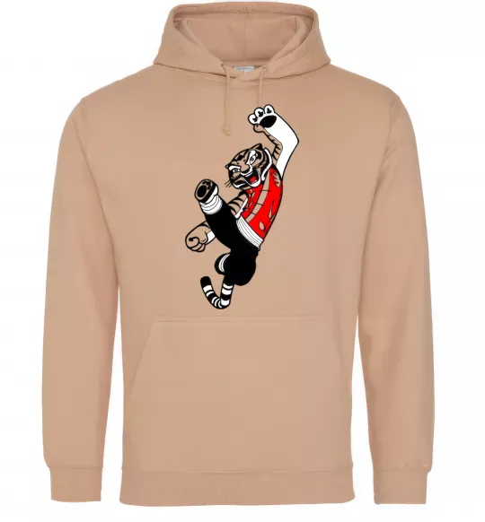 Чоловіча толстовка (худі) Майстер Тигриця Пісочний фото