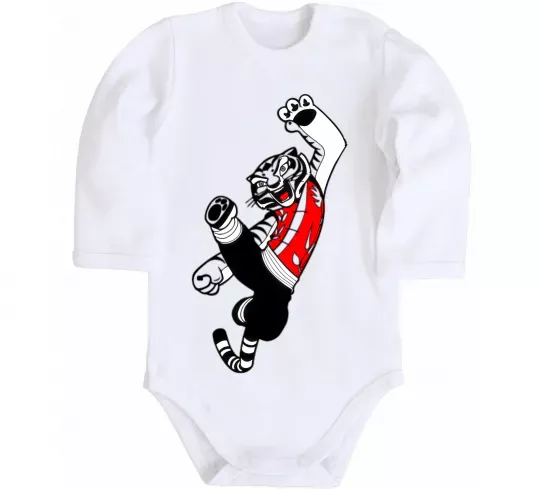 Дитячий бодік Майстер Тигриця Білий фото