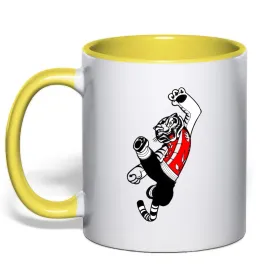 Чашка с цветной ручкой